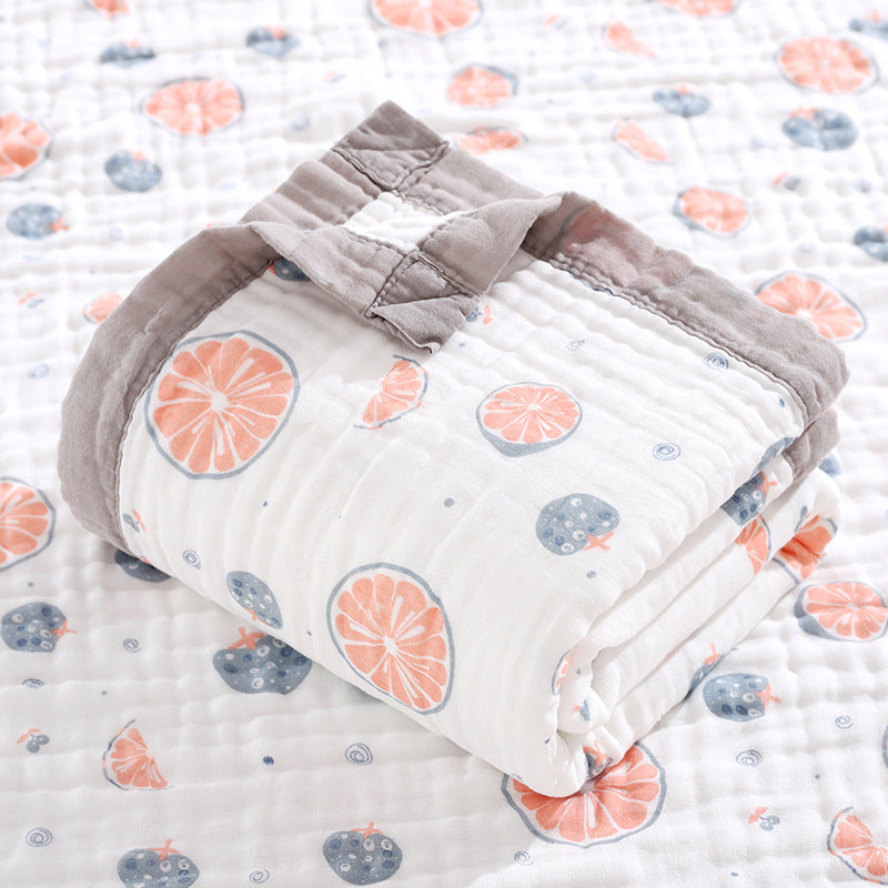 100% Muslin Cotton 6-Layer  Swaddle Blanket