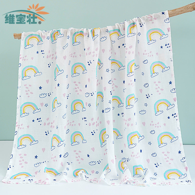 Double Layer Cotton Muslin Swaddle Blanket