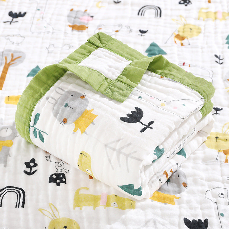 100% Muslin Cotton 6-Layer  Swaddle Blanket