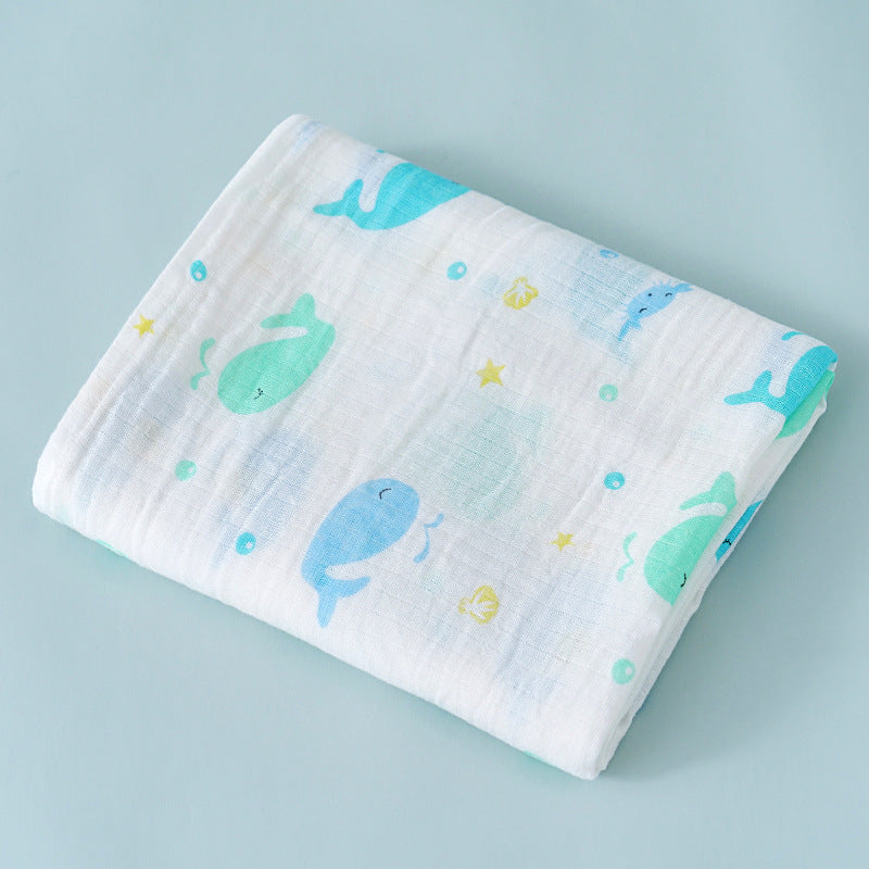 Double Layer Cotton Muslin Swaddle Blanket