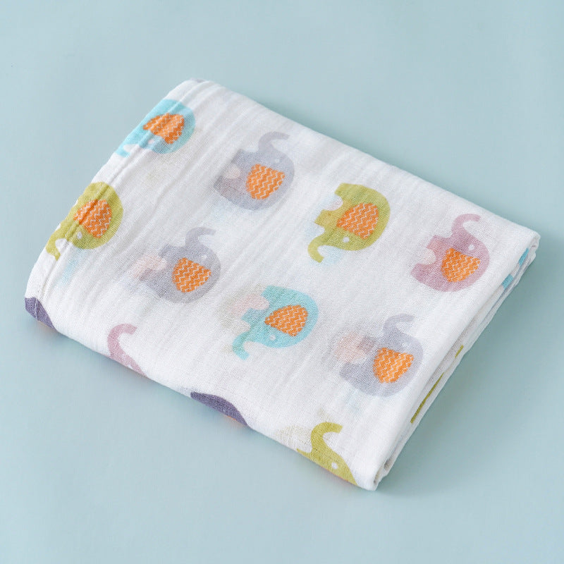 Double Layer Cotton Muslin Swaddle Blanket