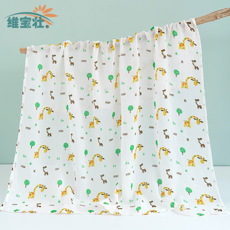 Double Layer Cotton Muslin Swaddle Blanket