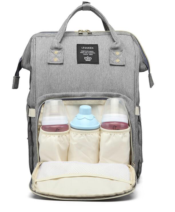 LeQueen Classic Backpack Diaper Bag With USB Port