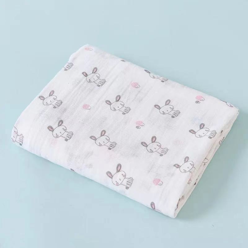 Double Layer Cotton Muslin Swaddle Blanket