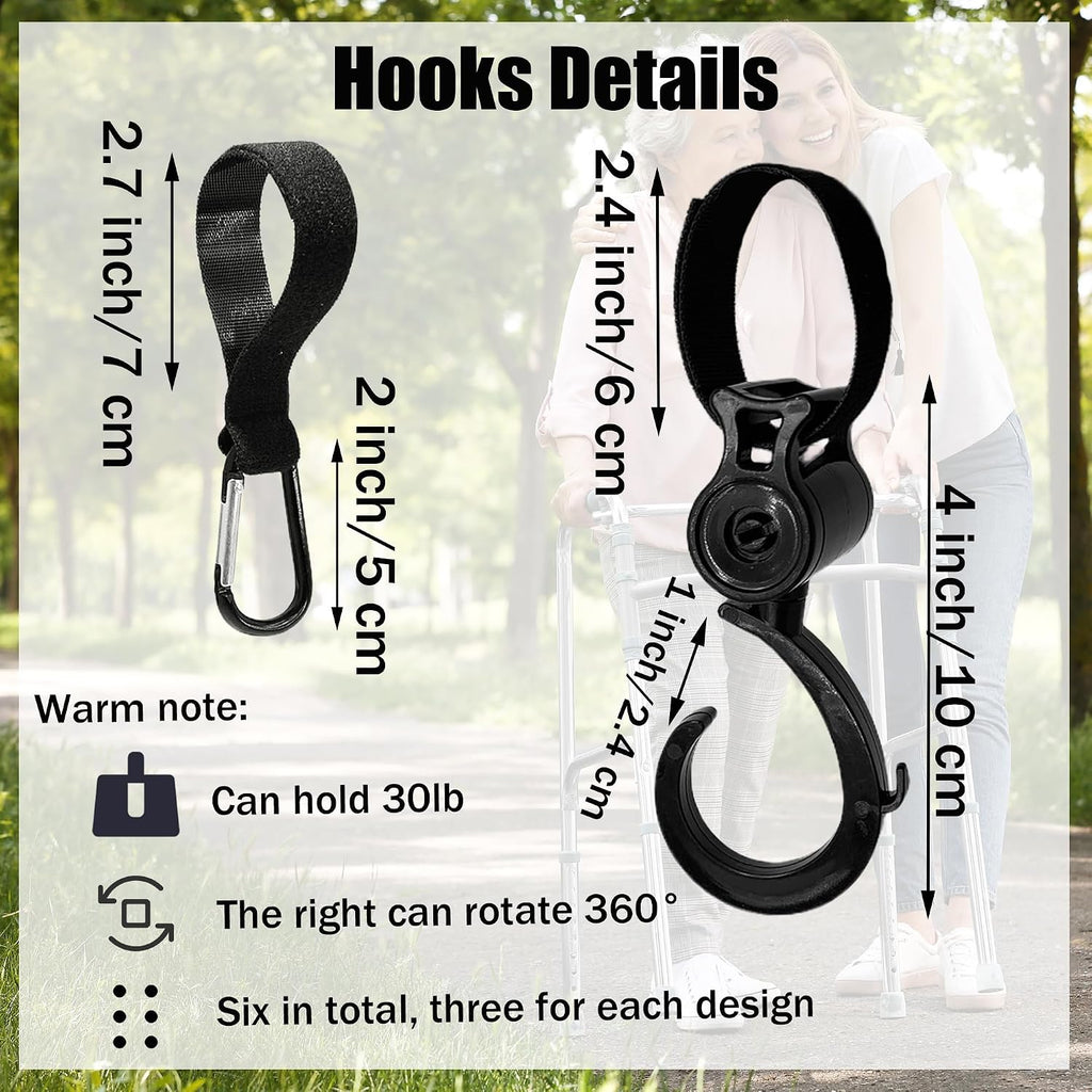 6-Piece Universal Stroller Hooks