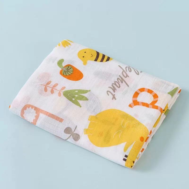 Double Layer Cotton Muslin Swaddle Blanket