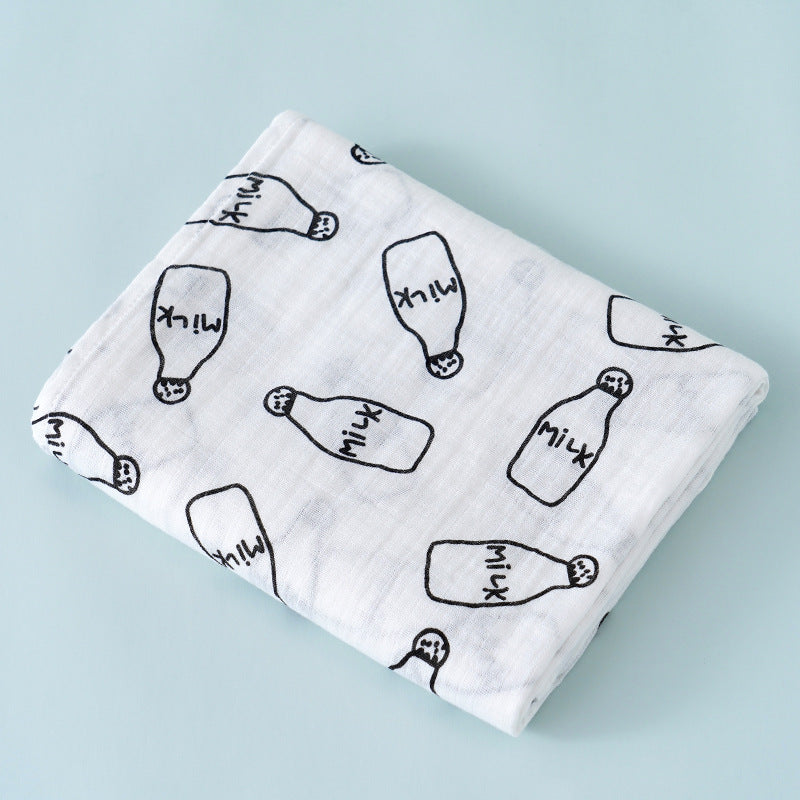 Double Layer Cotton Muslin Swaddle Blanket