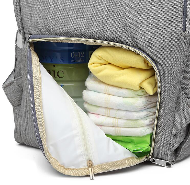 LeQueen Classic Backpack Diaper Bag With USB Port